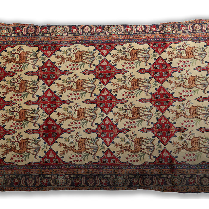 Traditional Classic Rectangular Brown Red Lumbar Throw Pillow, 13 inch by 19 inch, lbtr853