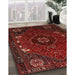 Machine Washable Traditional Tomato Red Rug in a Family Room, wshtr855