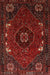 Machine Washable Traditional Tomato Red Rug, wshtr855