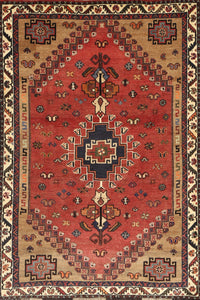 Machine Washable Traditional Tomato Red Rug, wshtr858