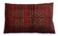 Traditional Classic Rectangular Red Lumbar Throw Pillow, 13 inch by 19 inch, lbtr85