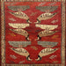 Square Traditional Red Persian Rug, tr860