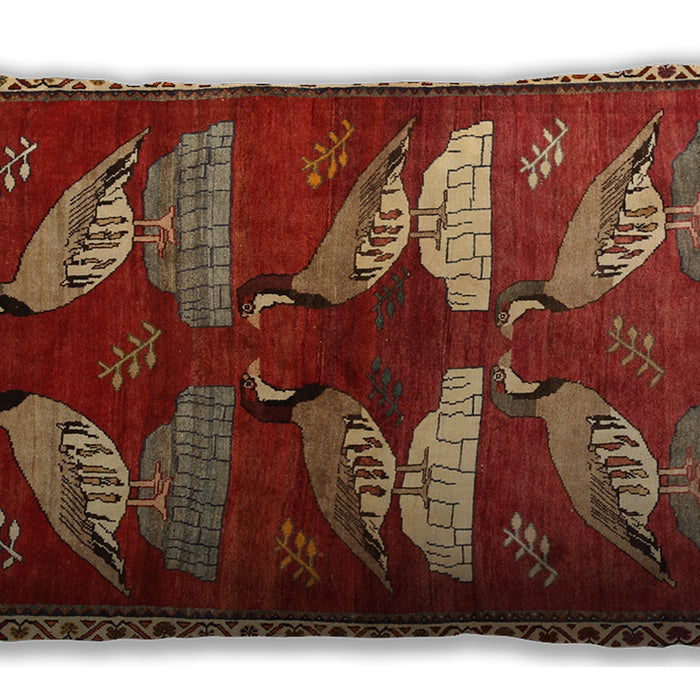 Traditional Classic Rectangular Red Lumbar Throw Pillow, 13 inch by 19 inch, lbtr860