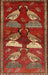 Machine Washable Traditional Red Rug, wshtr860