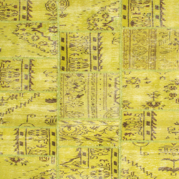 Square Traditional Orange Gold Persian Rug, tr861