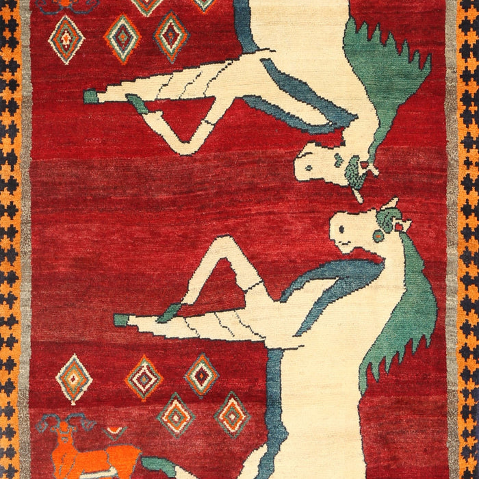 Machine Washable Traditional Orange Brown Rug, wshtr863