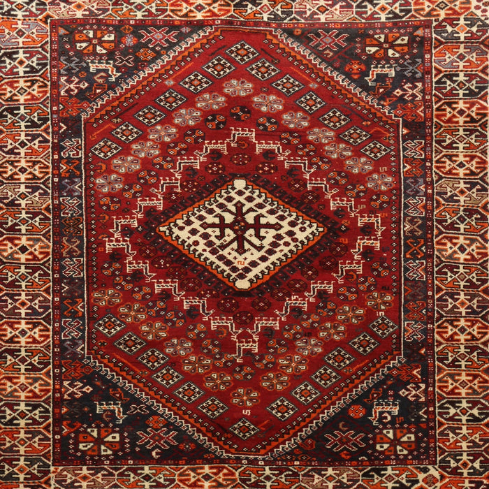 Square Traditional Red Persian Rug, tr865