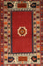 Machine Washable Traditional Red Rug, wshtr866