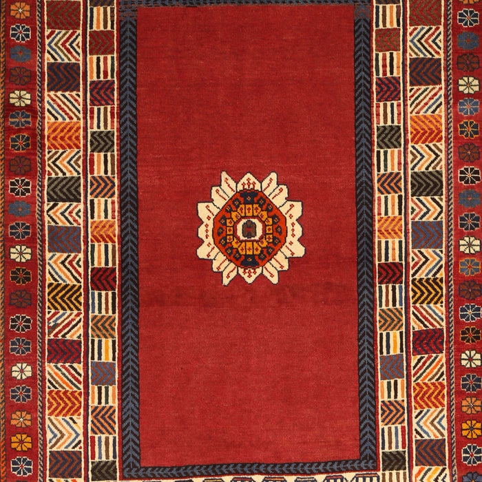 Machine Washable Traditional Red Rug, wshtr866