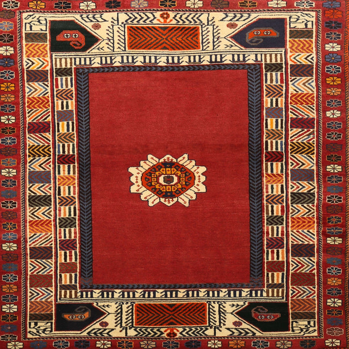 Square Traditional Red Persian Rug, tr866