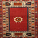 Square Traditional Red Persian Rug, tr866