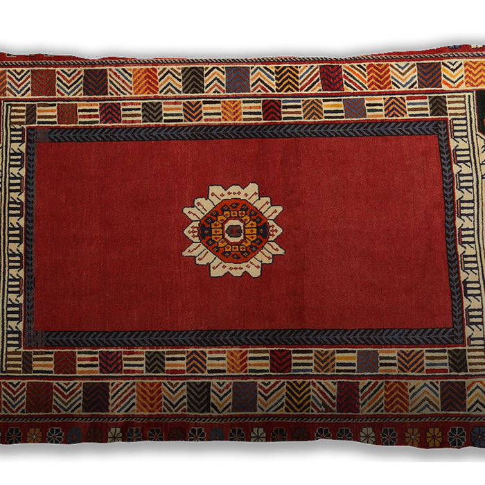 Traditional Classic Rectangular Red Lumbar Throw Pillow, 13 inch by 19 inch, lbtr866