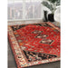 Machine Washable Traditional Rust Pink Rug in a Family Room, wshtr868
