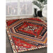 Traditional Dark Almond Brown Persian Rug in Family Room, tr869