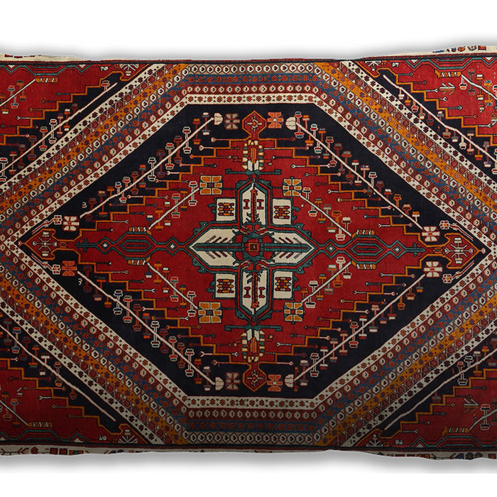 Traditional Classic Rectangular Dark Almond Brown Lumbar Throw Pillow, 13 inch by 19 inch, lbtr869