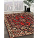 Traditional Saffron Red Persian Rug in Family Room, tr86