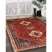 Machine Washable Traditional Tomato Red Rug in a Family Room, wshtr870