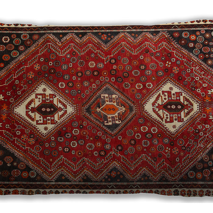 Traditional Classic Rectangular Tomato Red Lumbar Throw Pillow, 13 inch by 19 inch, lbtr870