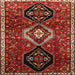 Square Traditional Red Persian Rug, tr871