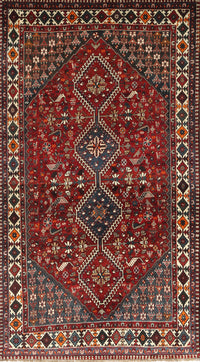 Machine Washable Traditional Dark Almond Brown Rug, wshtr872