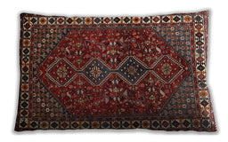Traditional Classic Rectangular Dark Almond Brown Lumbar Throw Pillow, 13 inch by 19 inch, lbtr872