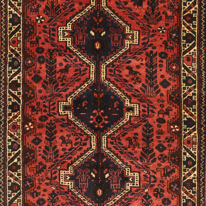 Traditional Dark Sienna Brown Persian Rug, tr873