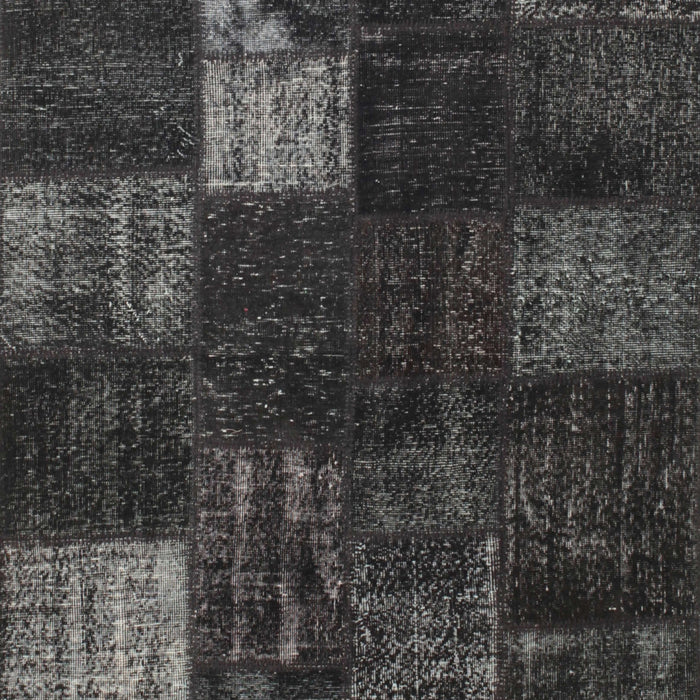 Machine Washable Traditional Charcoal Black Rug, wshtr874