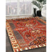 Machine Washable Traditional Peru Brown Rug in a Family Room, wshtr876