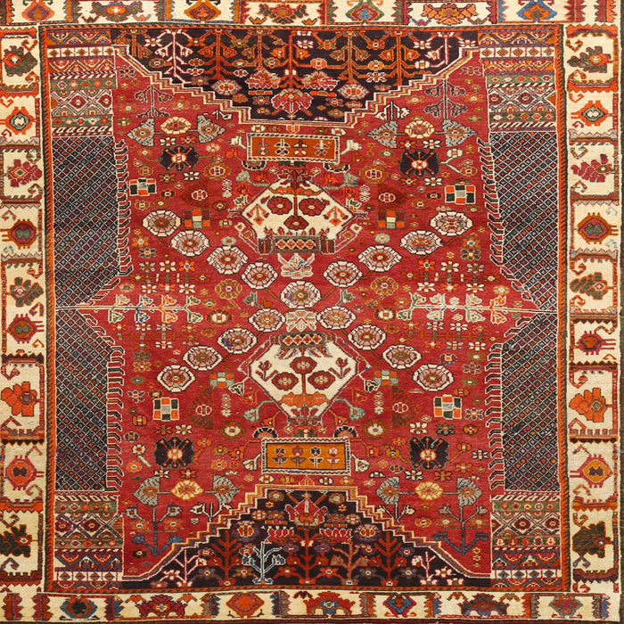 Square Traditional Brown Persian Rug, tr876