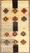 Traditional Gold Brown Southwestern Rug, tr877