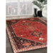 Machine Washable Traditional Tomato Red Rug in a Family Room, wshtr878