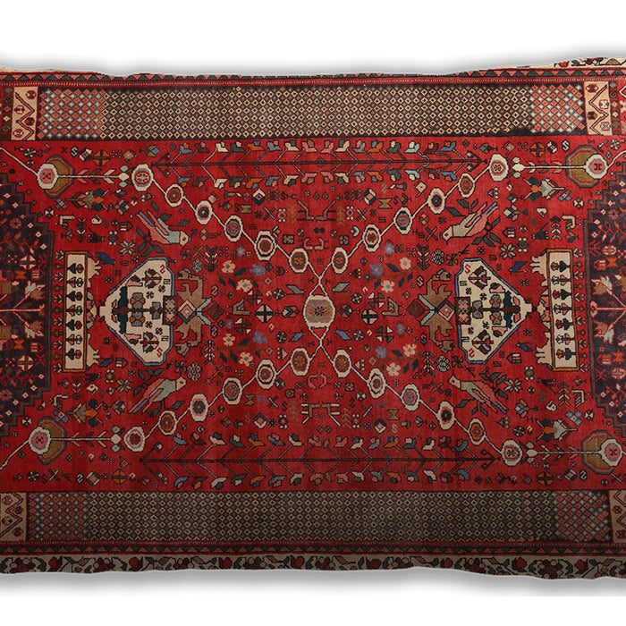 Traditional Classic Rectangular Petra Gold Brown Lumbar Throw Pillow, 13 inch by 19 inch, lbtr879
