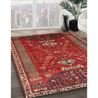 Traditional Gold Brown Persian Rug, tr879