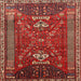 Square Traditional Gold Brown Persian Rug, tr879