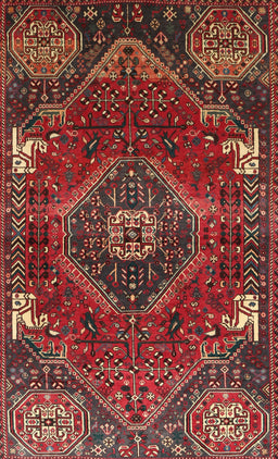 Machine Washable Traditional Brown Rug, wshtr880