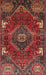 Machine Washable Traditional Brown Rug, wshtr880