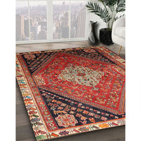 Traditional Orange Salmon Pink Persian Rug, tr881