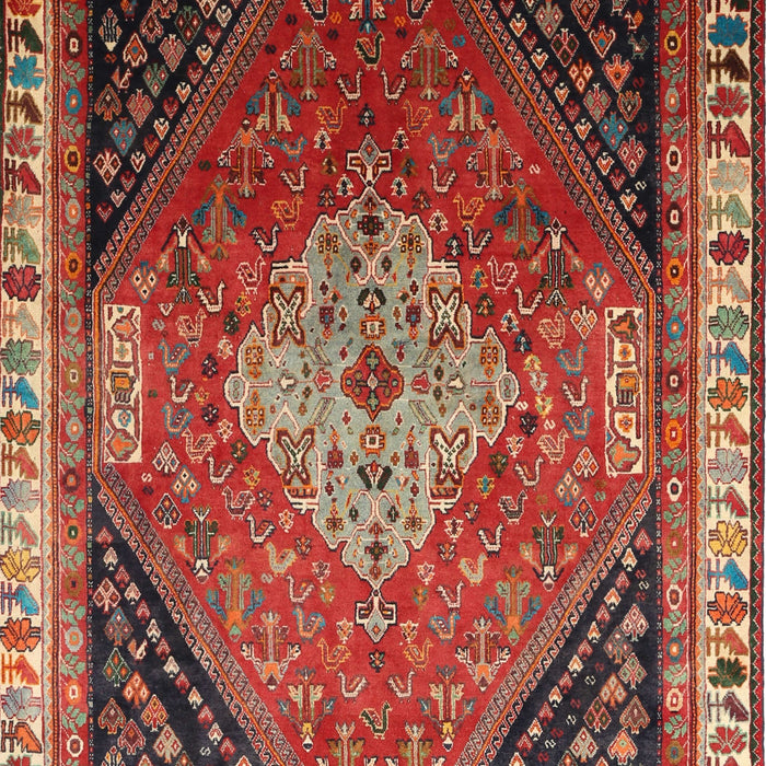 Traditional Orange Salmon Pink Persian Rug, tr881