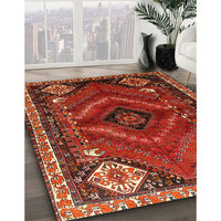 Traditional Gold Brown Persian Rug, tr882