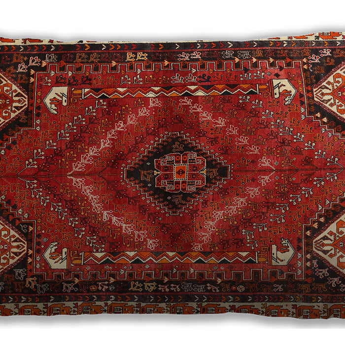 Traditional Classic Rectangular Petra Gold Brown Lumbar Throw Pillow, 13 inch by 19 inch, lbtr882