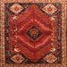 Square Traditional Gold Brown Persian Rug, tr882