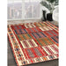 Traditional Red Persian Rug in Family Room, tr883