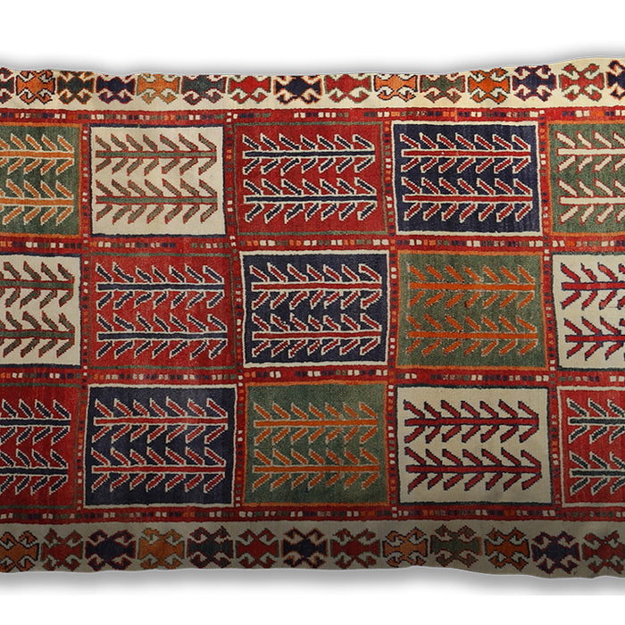 Traditional Classic Rectangular Red Lumbar Throw Pillow, 13 inch by 19 inch, lbtr883