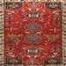 Square Traditional Red Persian Rug, tr884