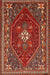 Machine Washable Traditional Gold Brown Rug, wshtr886