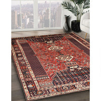 Traditional Saffron Red Persian Rug, tr887