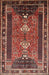 Traditional Saffron Red Persian Rug, tr887