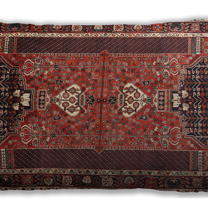 Traditional Classic Rectangular Saffron Red Lumbar Throw Pillow, 13 inch by 19 inch, lbtr887