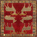 Square Traditional Red Persian Rug, tr888