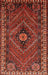 Machine Washable Traditional Tomato Red Rug, wshtr890